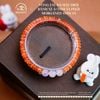 Vòng Tay Đá Mặt Trời Bánh Xe 4*7mm 5A Phối Morganite 6mm 3A