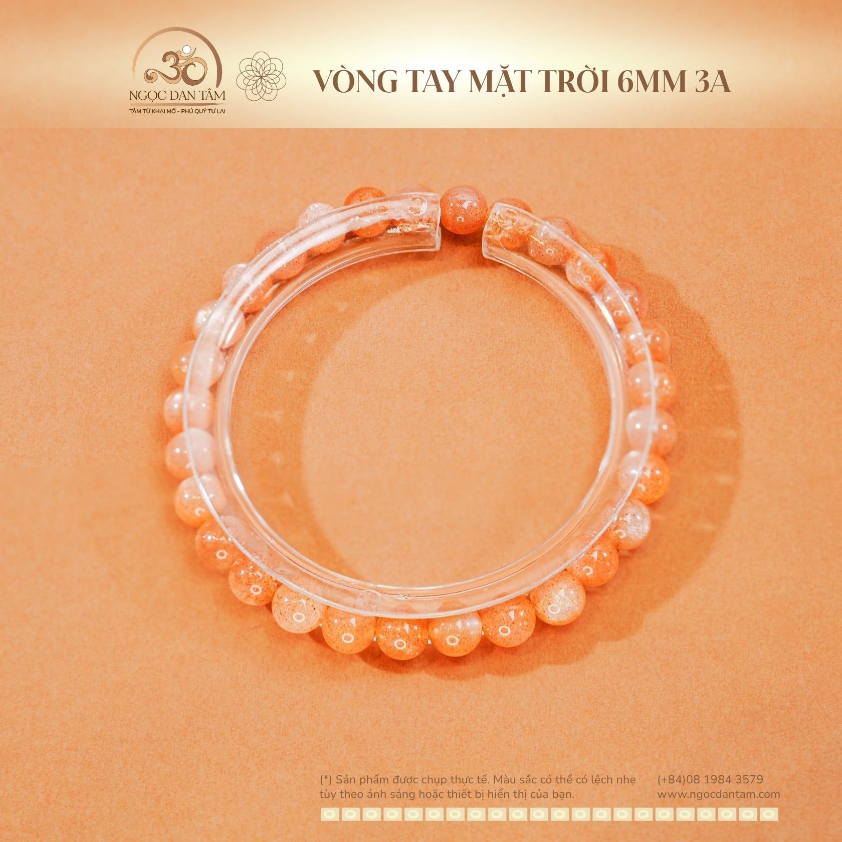  Vòng Tay Mặt Trời 6mm 3A 