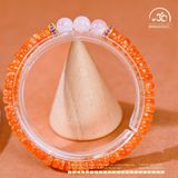  Vòng Tay Đá Mặt Trời Bánh Xe 4*7mm 5A Phối Morganite 6mm 3A 