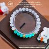 Vòng Tay Đá Mặt Trăng 6mm 3A & Amazonite 6mm 5A Phối Charm Tứ Hoa May Mắn