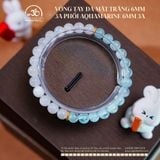  Vòng Tay Đá Mặt Trăng 6mm 3A Phối Aquamarine 6mm 3A 
