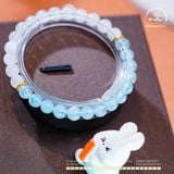  Vòng Tay Đá Mặt Trăng 6mm 3A Phối Aquamarine 6mm 3A 