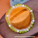  Vòng Tay Đá Peridot 6mm 5A Phối Charm Bi Bạc 