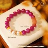 Vòng Tay Ruby Thái & Ngọc Trai 9mm Phối Charm 