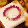  Vòng Tay Ruby Thái & Ngọc Trai 9mm Phối Charm 