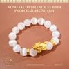 Vòng Tay Đá Selenite 3A - 10mm Phối Charm Long Quy