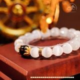  Vòng Tay Selenite 10mm 3A Phối Thạch Anh Khói 12mm 2A 