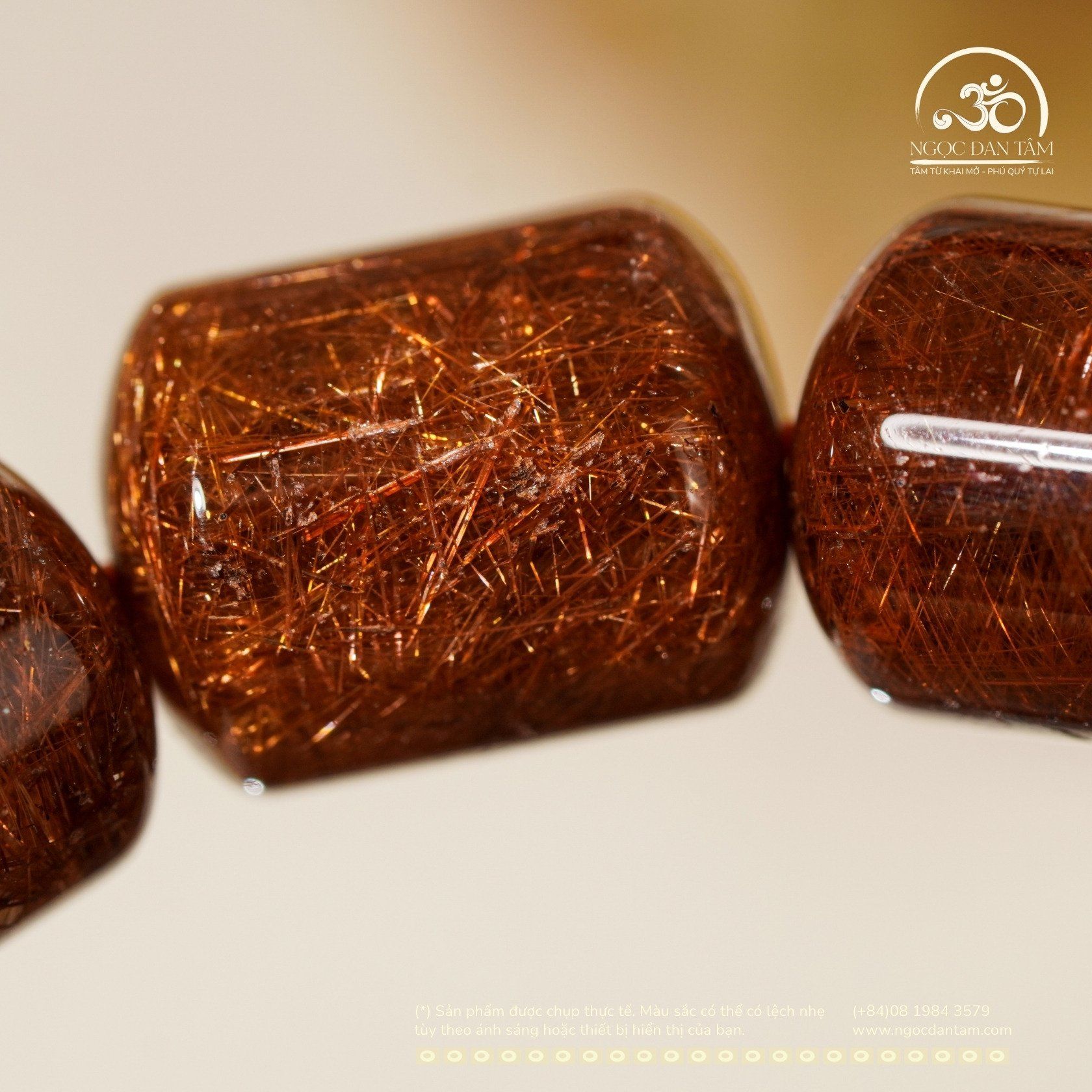  Vòng Tay Tóc Nâu Lu Thống 11mm 8A 