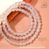  Vòng Tay Đá Thạch Anh Hồng Đậm 6mm 5A 