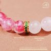  Vòng Tay Thạch Anh Hồng 8mm 4A Phối Đá Tường Vi 8mm 5A 
