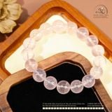  Vòng Tay Đá Thạch Anh Hồng Sao 12mm 6A 