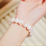  Vòng Tay Thạch Anh Hoa Tuyết 13mm 5A 