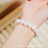  Vòng Tay Thạch Anh Hoa Tuyết 12mm 5A 