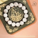  Vòng Tay Thạch Anh Hoa Tuyết 13mm 5A 