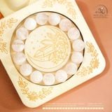  Vòng Tay Thạch Anh Hoa Tuyết 13mm 5A 