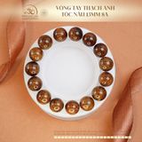  Vòng Tay Thạch Anh Tóc Nâu 13mm 8A 