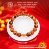 Vòng Tay Thạch Anh Tóc Nâu 11mm Phối Charm Mai Rùa