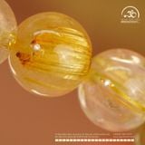  Vòng Tay Thạch Anh Tóc Vàng 10mm 5A 