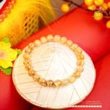  Vòng Tay Đá Thạch Anh Tóc Vàng 8mm 8A 