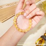  Vòng Tay Thạch Anh Tóc Vàng 10mm 5A 