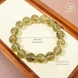  Vòng Tay Thạch Anh Tóc Xanh 12mm 6A 