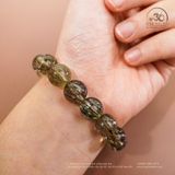  Vòng Tay Thạch Anh Tóc Xanh 12mm 6A 