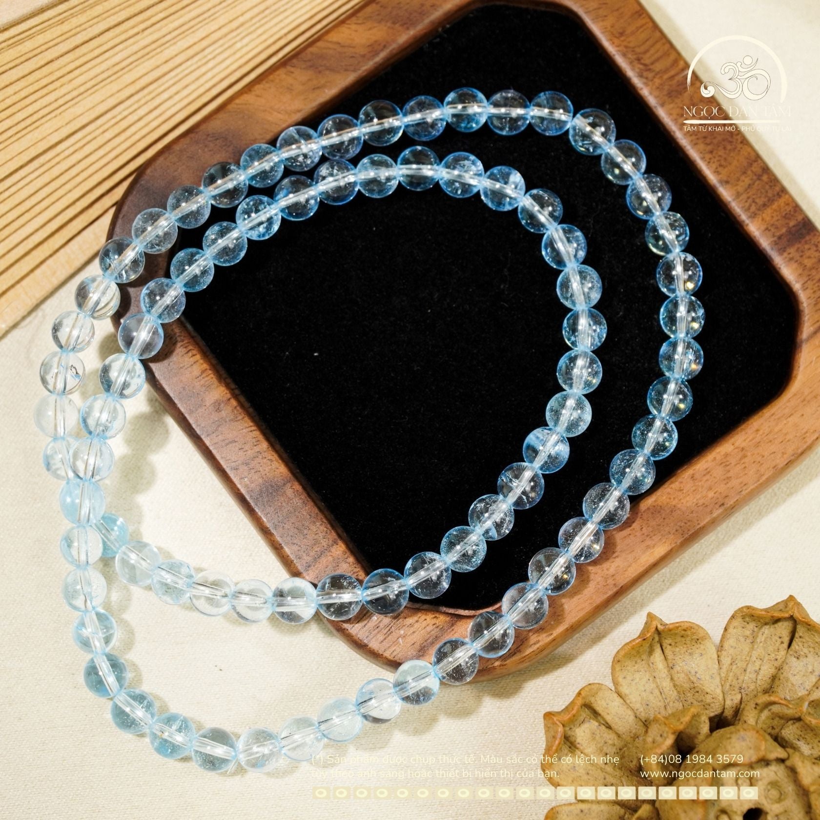  Chuỗi Vòng Tay Topaz 6mm 6A 