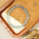  Vòng Tay Đá Topaz Xanh 8mm 7A 