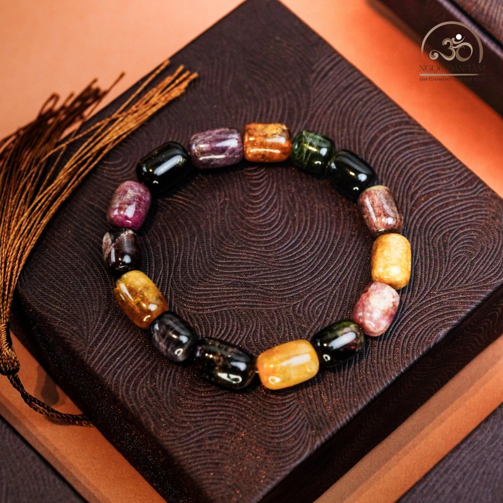  Vòng Tay Tourmaline Lu Thống 9mm 5A 