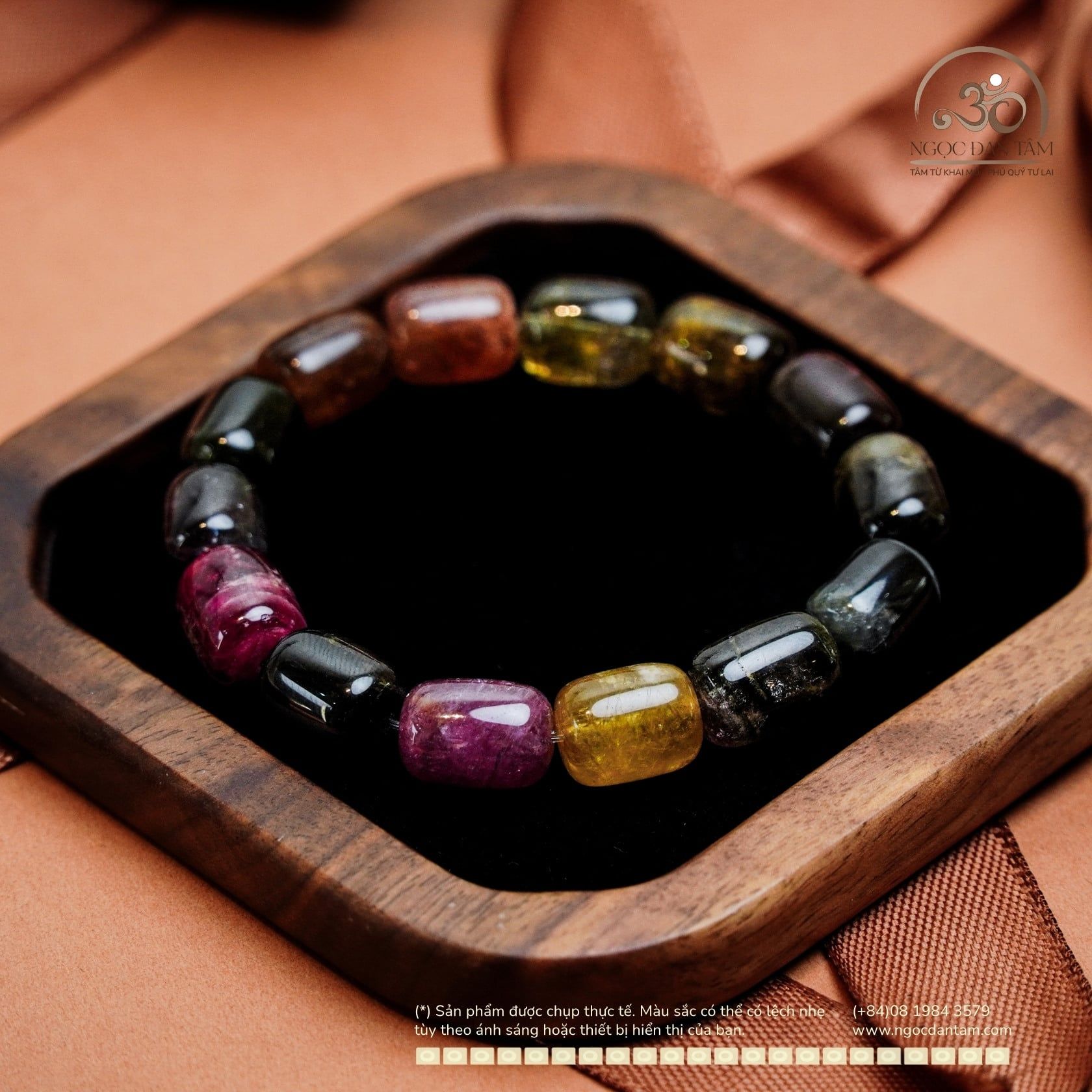  Vòng Tay Tourmaline Lu Thống 11mm 5A 