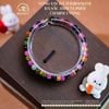 Vòng Tay Đá Tourmaline Đa Sắc 4mm 5A Phối Charm 3 Vòng
