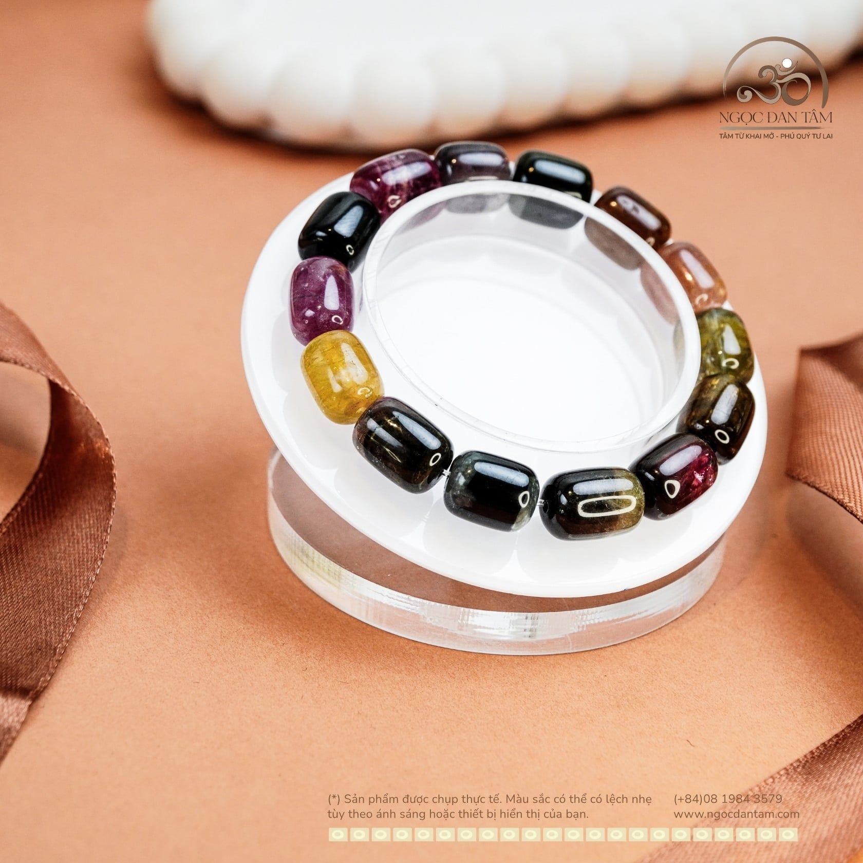  Vòng Tay Tourmaline Lu Thống 11mm 5A 