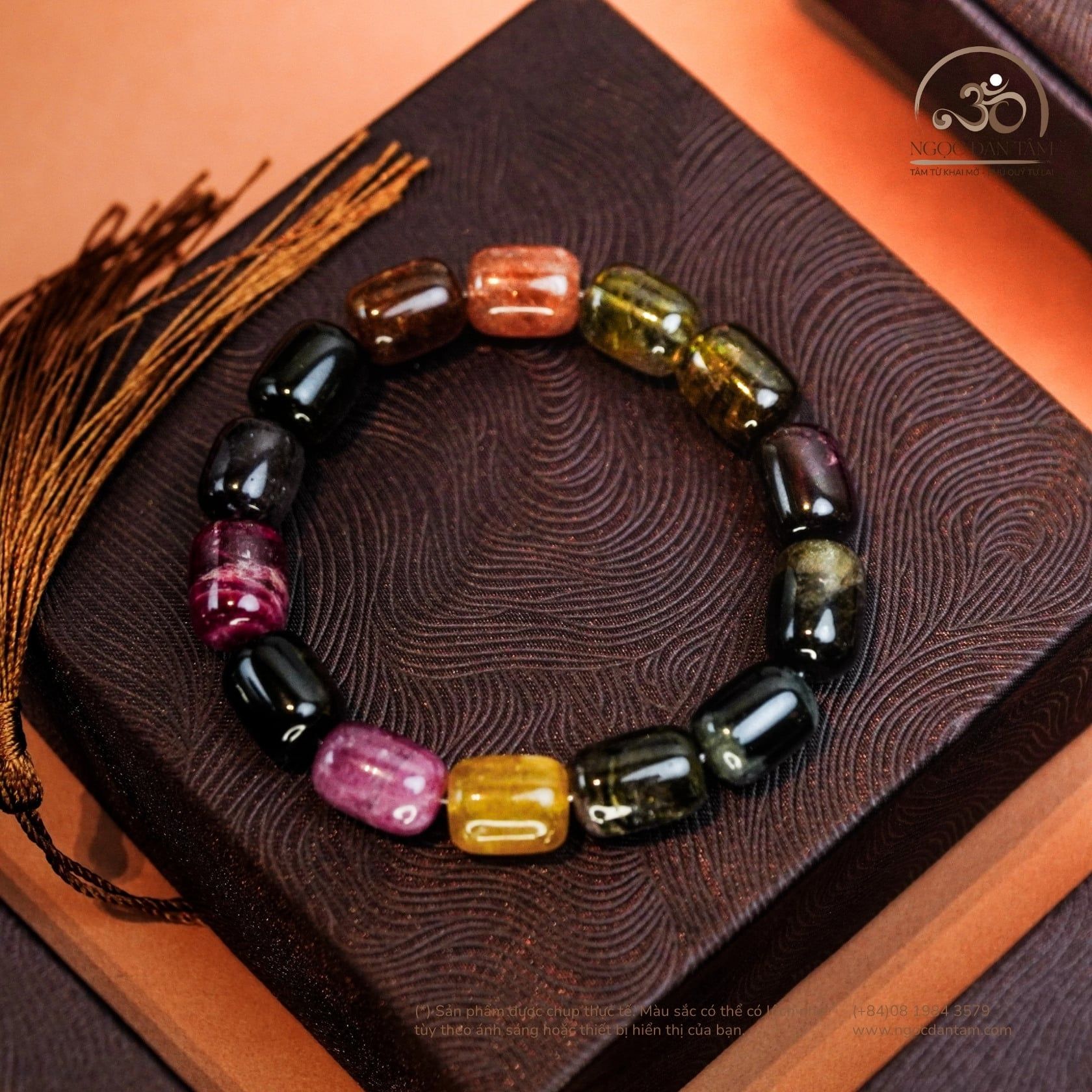  Vòng Tay Tourmaline Lu Thống 11mm 5A 