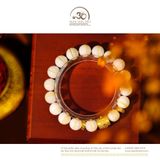  Vòng Tay Vỏ Sò Tai Tượng 10mm Phối Charm Trụ Lu thống Đính Đá 