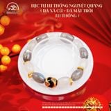  Vòng Tay Lục Tự Lu Thống Nguyệt Quang (Đá Xà Cừ + Đá Mặt Trời Lu Thống) 