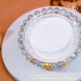  Vòng Tay Đá Xà Cừ 6mm 5A Phối Charm Trụ Hoa 5 Cánh 