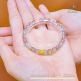  Vòng Tay Đá Xà Cừ 6mm 5A Phối Charm Trụ Hoa 5 Cánh 