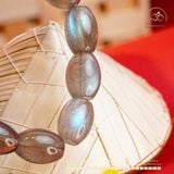  Vòng Tay Nguyệt Quang Lục Tự ( Đá Xà Cừ Lu Thống 10mm Phối Charm ) 