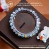 Vòng Tay Đá Xà Cừ 6mm 5A Phối Charm Tứ Hoa May Mắn