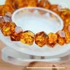  Vòng Tay Hổ Phách Cognac Cắt Giác Lớn 