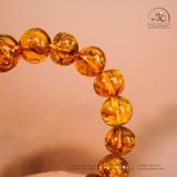  Vòng Tay Hổ Phách Cognac Vô Định Hình 17gram 