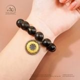  Vòng Tay Hổ Phách Rêu Cổ Đại 12mm 22gram 