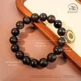  Vòng Tay Hổ Phách Rêu Cổ Đại 12mm 22gram 