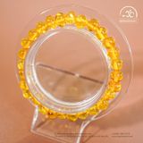  Vòng Tay Hổ Phách Vàng Trong 6gram 