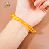  Vòng Tay Hổ Phách Vàng Trong 6gram 