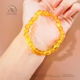  Vòng Tay Hổ Phách Vàng Trong 6gram 