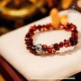  Vòng Tay Huyết Phách Phối Charm Chú Omani 