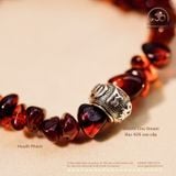  Vòng Tay Huyết Phách Phối Charm Chú Omani 