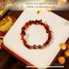  Vòng Huyết Phách Phối Charm Hoa Cúc 