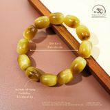  Vòng Tay Mắt Hổ Vàng Lu thống 12x16mm 5A 